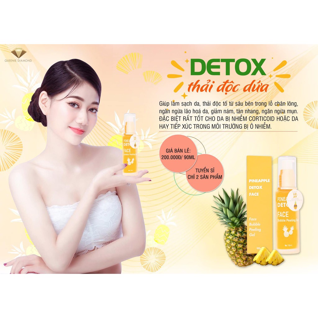 Detox Thải Độc Dứa Queenie Skin 90ml