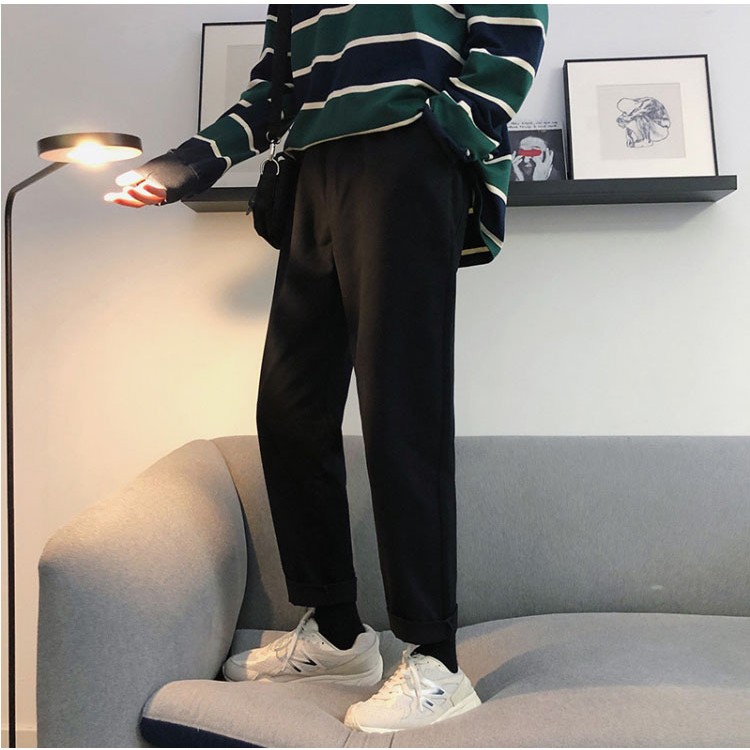 Quần Baggy Nam Basic Chất Kaki Mềm Trơn Màu Phong Cách Trẻ Trung Thời Trang MixxStore QUAN NAM 060V1