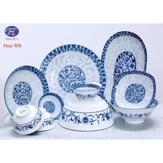 Bộ bát đĩa bát tràng loại 1 xịn 20 món ( hỗ trợ 50k tiền ship khi mua 3 bộ)