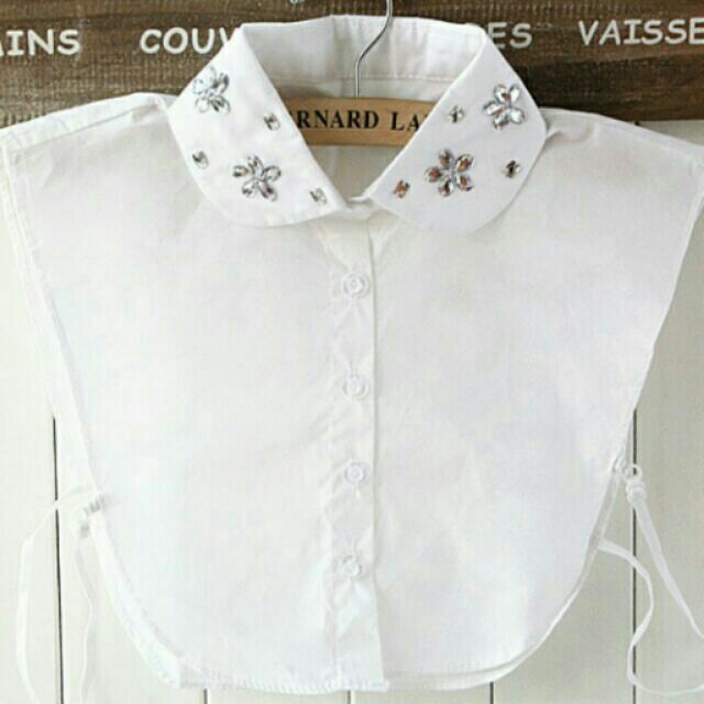 Cổ sơ mi rời đính đá,cườm