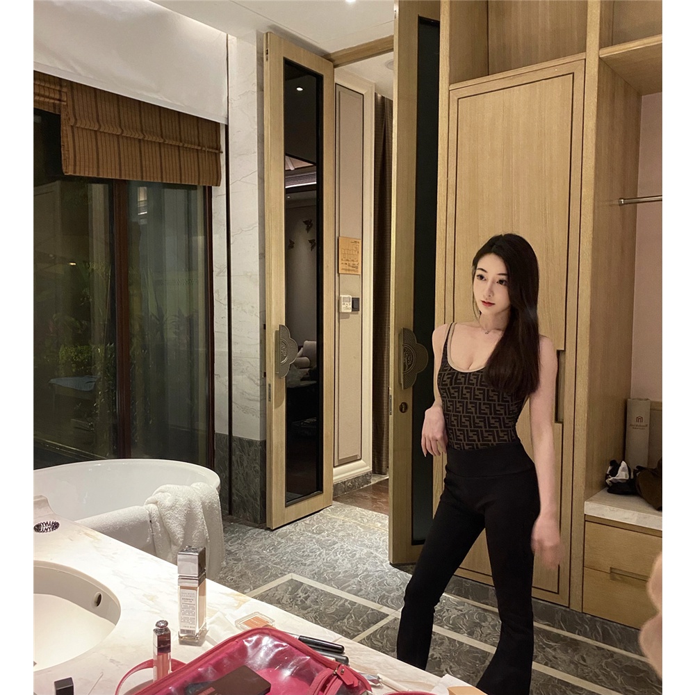 Đồ Bơi Một Mảnh Màu Nâu Lycra® Áo Tắm