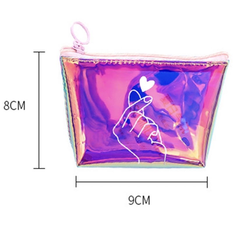 Ví nhựa PVC hologram trong suốt thời trang