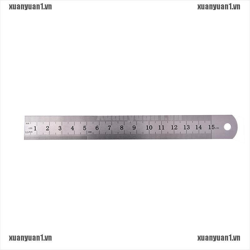 [XUANYUAN1] 1 Dụng Cụ Đo Kim Loại Hai Mặt Chính Xác 15cm