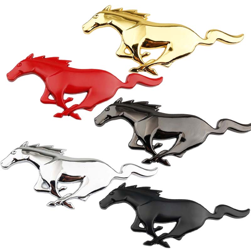 Logo Nổi 3D Bằng Kim Loại Trang Trí Xe Hơi Ford Mustang