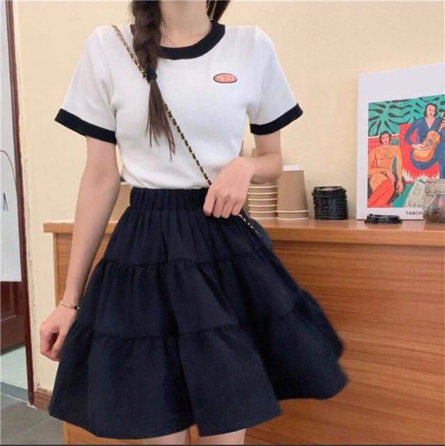(ẢNH THẬT) CHÂN VÁY LỤA 2 LỚP LƯNG THUN CAO THỜI TRANG SIÊU HOT HIT-GIÁ RẺ VÔ ĐỊCH | BigBuy360 - bigbuy360.vn
