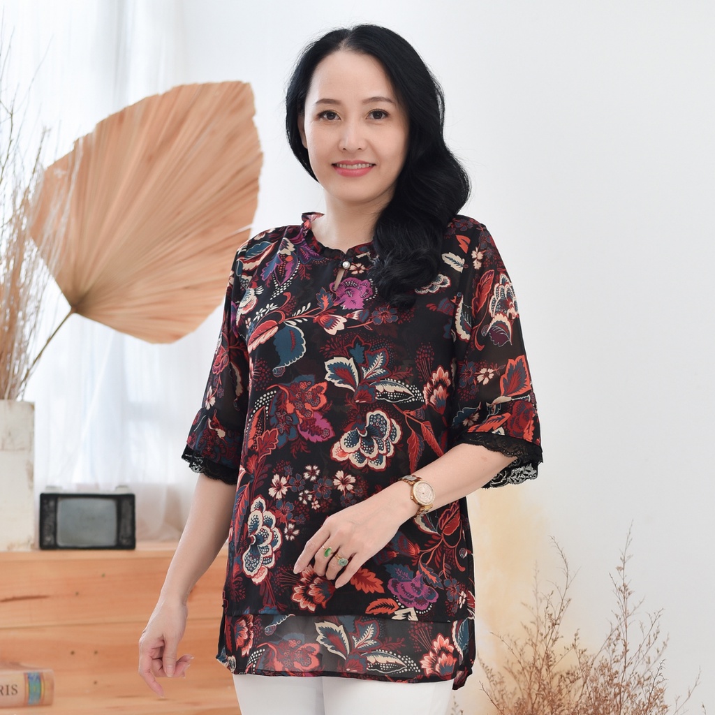Madam Sotoni - Thời trang trung niên - Áo kiểu nữ trung niên - VRCD1101