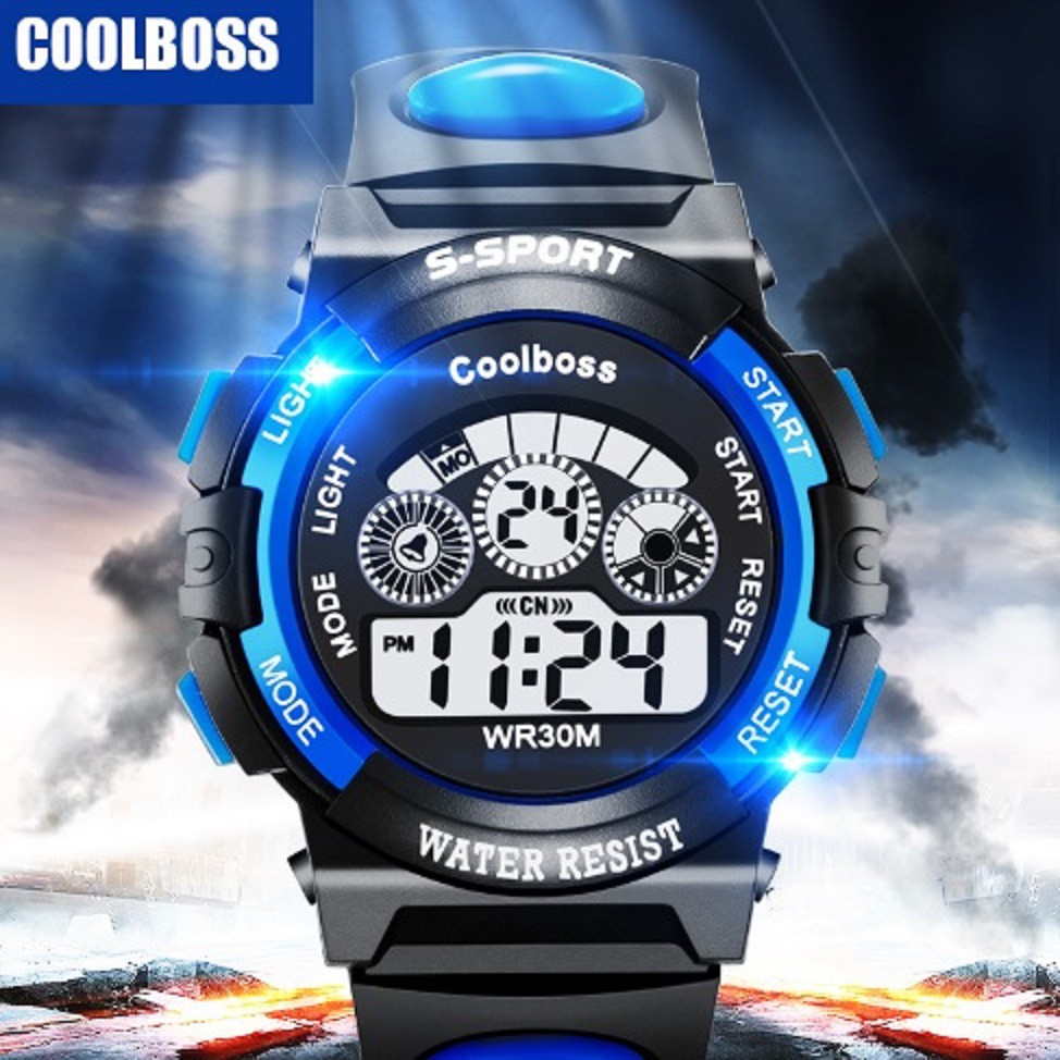 Đồng hồ thể thao trẻ em S-Sport Coolboss (xanh)