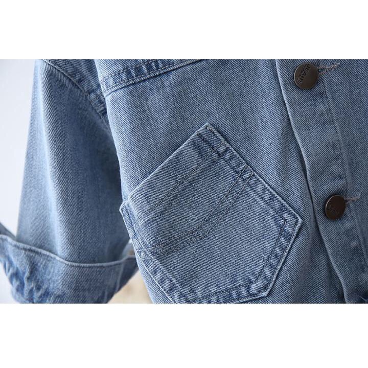 Áo khoác bò cho bé gái, bé trai - Áo khoác jean bé gái, bé trai từ 10 - 25kg - Mẫu mới nhất cực dễ thương