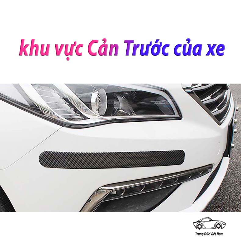 Decal Carbon Dán Xe Ô Tô - Chống Trầy Xước - Rộng 5cm-7cm