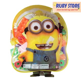 FREESHIP ĐƠN 99K_BALO MINION 88 KHỐI XẾP HÌNH NHIỀU KIỂU, NHIỀU MÀU (Nhựa ABS cao cấp, Kèm nhiều miếng dán trang trí)