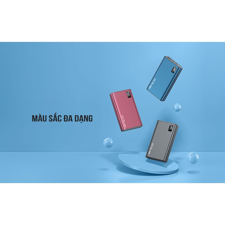 Sạc Dự Phòng Remax RPP-118 10.000Mah - Hỗ Trợ Sạc Nhanh QC3.0 18W, 22.5W, PD 18W, VOOC 2.0 Siêu Nhỏ Gọn.