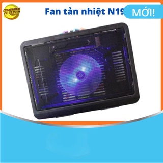 Đế tản nhiệt laptop cooling n19 - một fan lớn hỗ trợ laptop 14inch