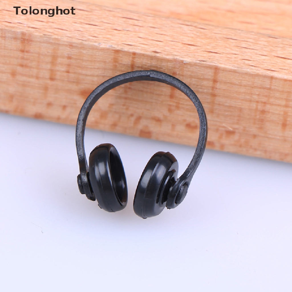 Set 2 Tai Nghe Nhựa mini Tỉ Lệ 1 / 12 Trang Trí Nhà Búp Bê
