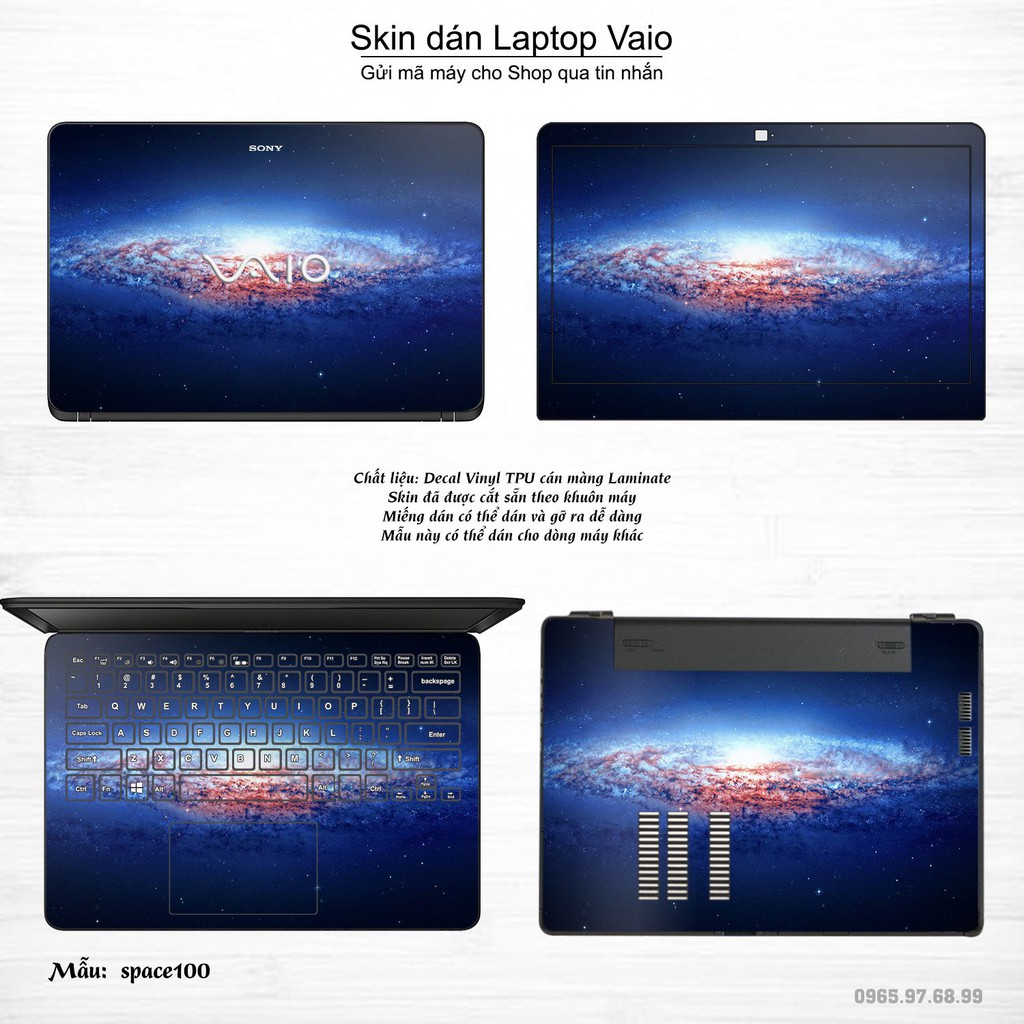 Skin dán Laptop Sony Vaio in hình không gian _nhiều mẫu 17 (inbox mã máy cho Shop)