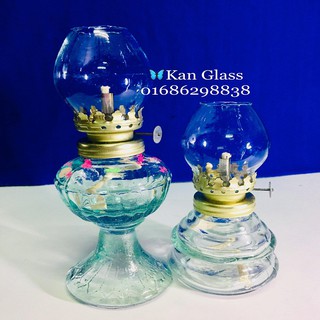 Đèn Dầu Thủy Tinh Thờ Cúng Hột Vịt H14cm/H18cm [ hàng có sẵn]
