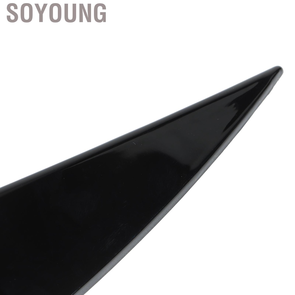 Soyoung 2pcs Glossy Black Rear Window Side Spoiler Wing Car Accessories Replacement for Hyundai IX35 2010‑2017