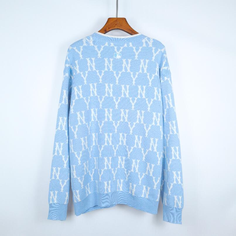 ❤❀  ❤ Mlb Áo Khoác Cardigan Tay Dài Cổ Chữ V Thêu Chữ Thời Trang