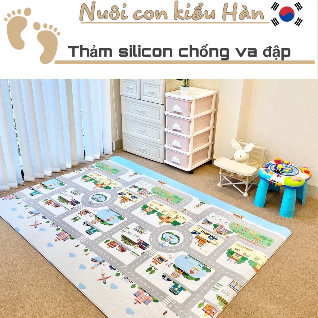 Thảm trải sàn gấp gọn Silicon chống va đập tuyệt đối