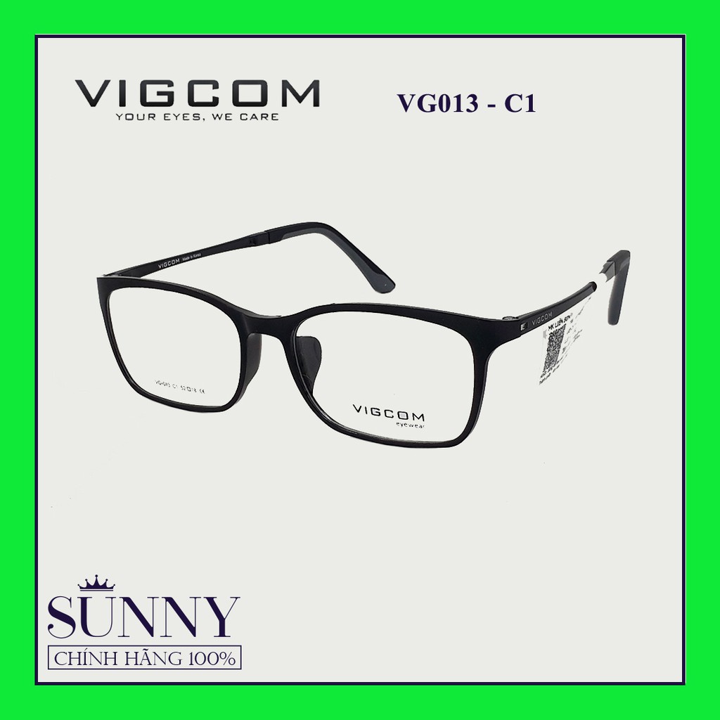 Gọng kính thời trang Vigcom VG013 chính hãng, thiết kế dễ đeo bảo vệ mắt