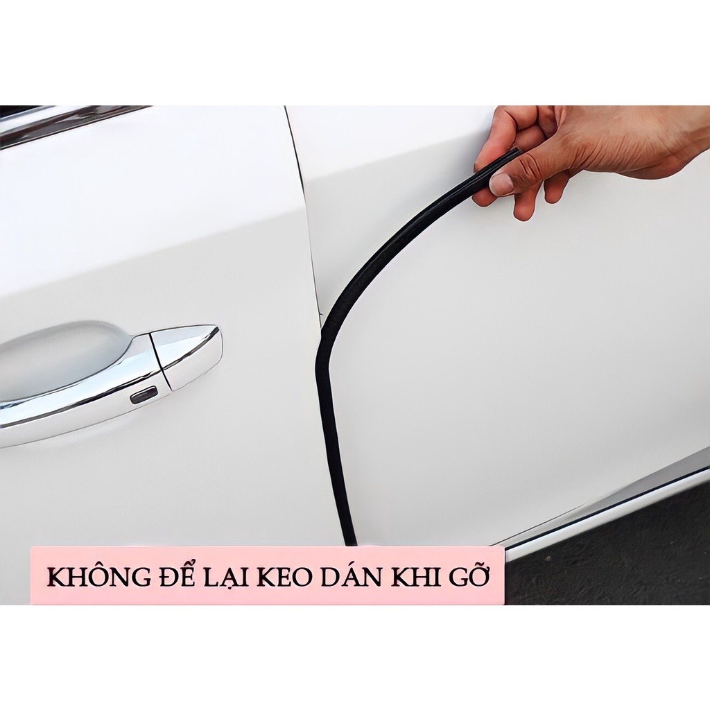 Nẹp viền cửa ô tô, nẹp viền xe hơi chống va đập xước cánh cửa cuộn 5m- SEVEN.CAR