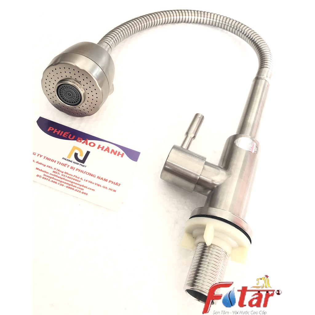 {BẺ ĐƯỢC MỌI VỊ TRÍ CỦA CHẬU} Vòi rửa chén bát LẠNH cần bẻ lò xo quay 360độ sử dụng cho 2 chậu N5009 inox 304 | BigBuy360 - bigbuy360.vn