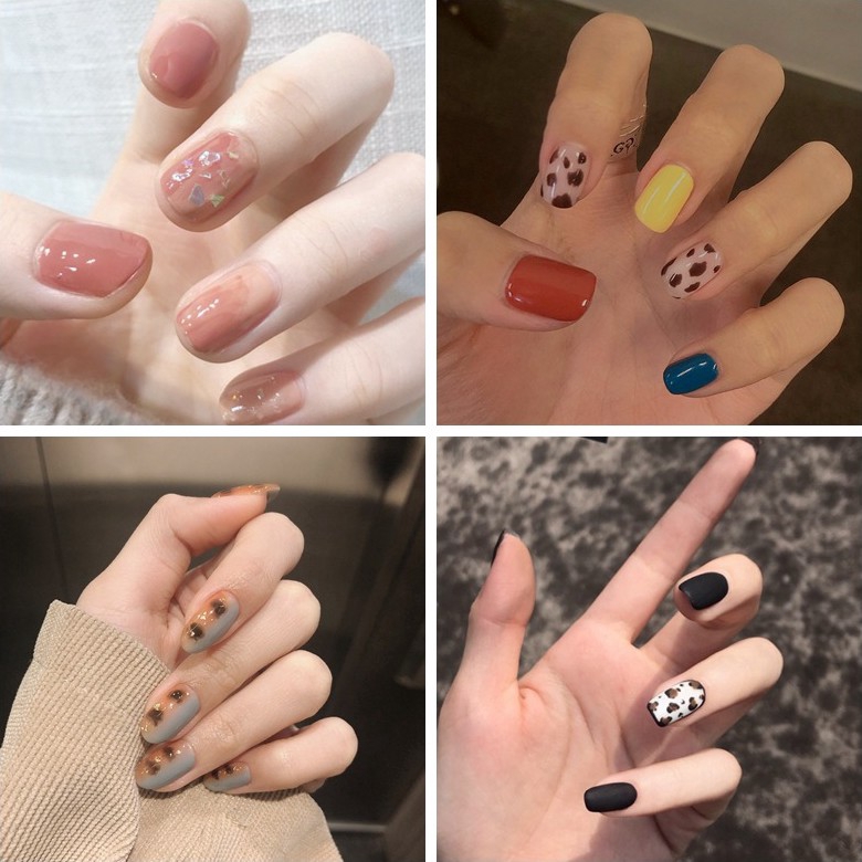 Miếng Dán Trang Trí Móng Tay Họa Tiết Da Báo