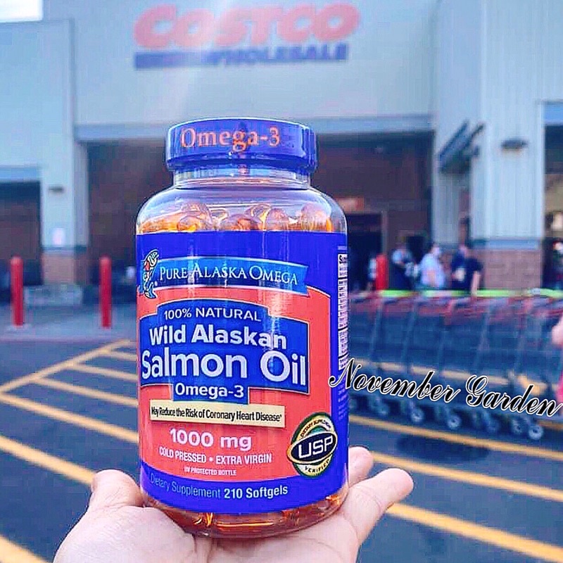 (Date 23 Mỹ) Viên uống dầu cá hồi Pure Alaska Omega-3 Wild Salmon Oil 1000mg hộp 210 viên | BigBuy360 - bigbuy360.vn