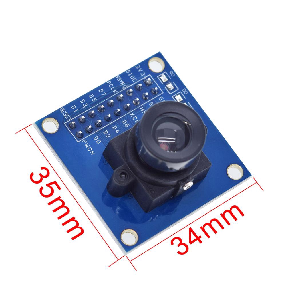 Mô đun camera OV7670 hỗ trợ VGA CIF hiển thị điều khiển phơi sáng tự động hoạt tính kích thước 640X480