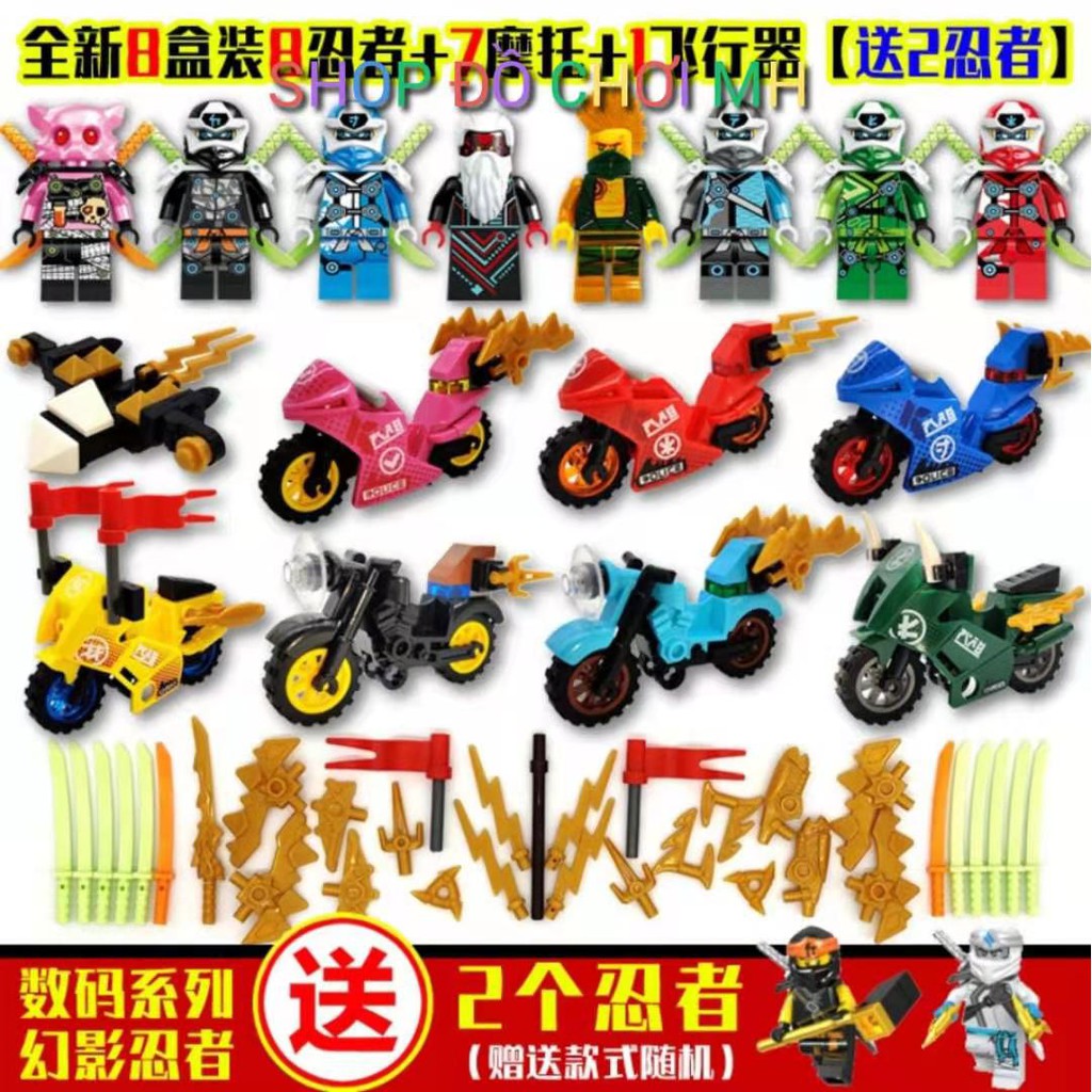 Đồ chơi Lego xếp hình lắp ráp các nhân vật ninja