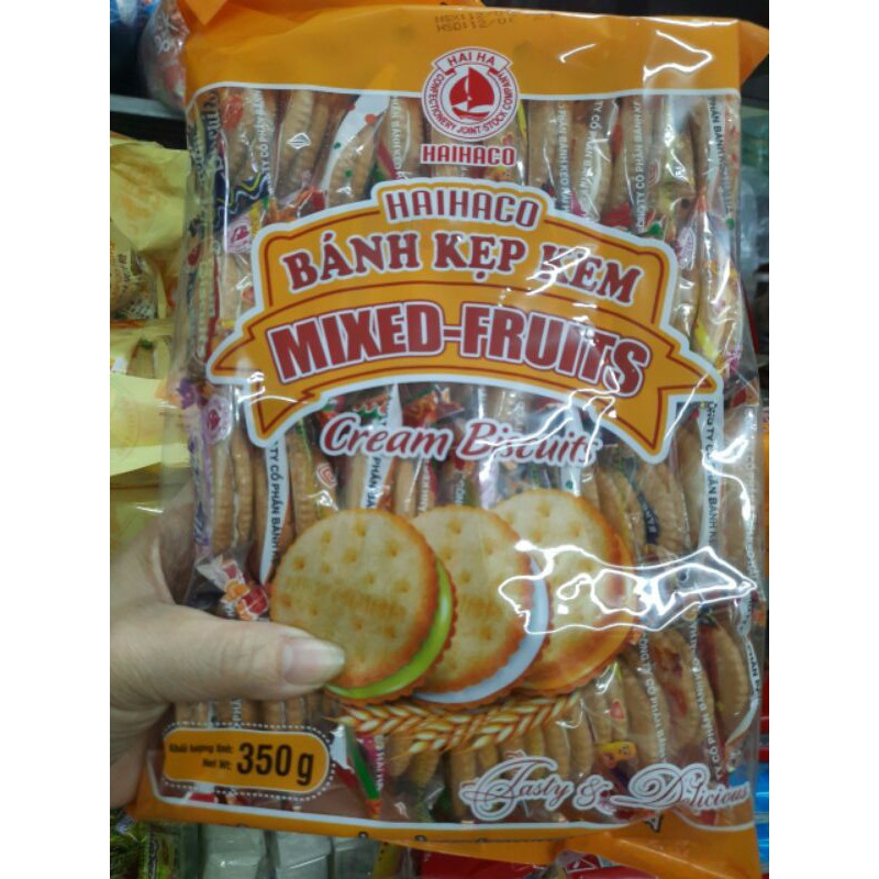 Bánh kẹp kem Hải Hà Mixed Fruits 350g