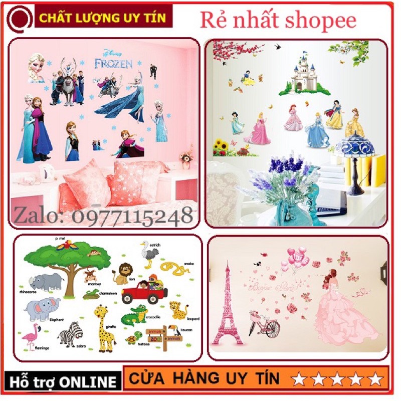 Decal dán tường Elsa - Công chúa Tuyết