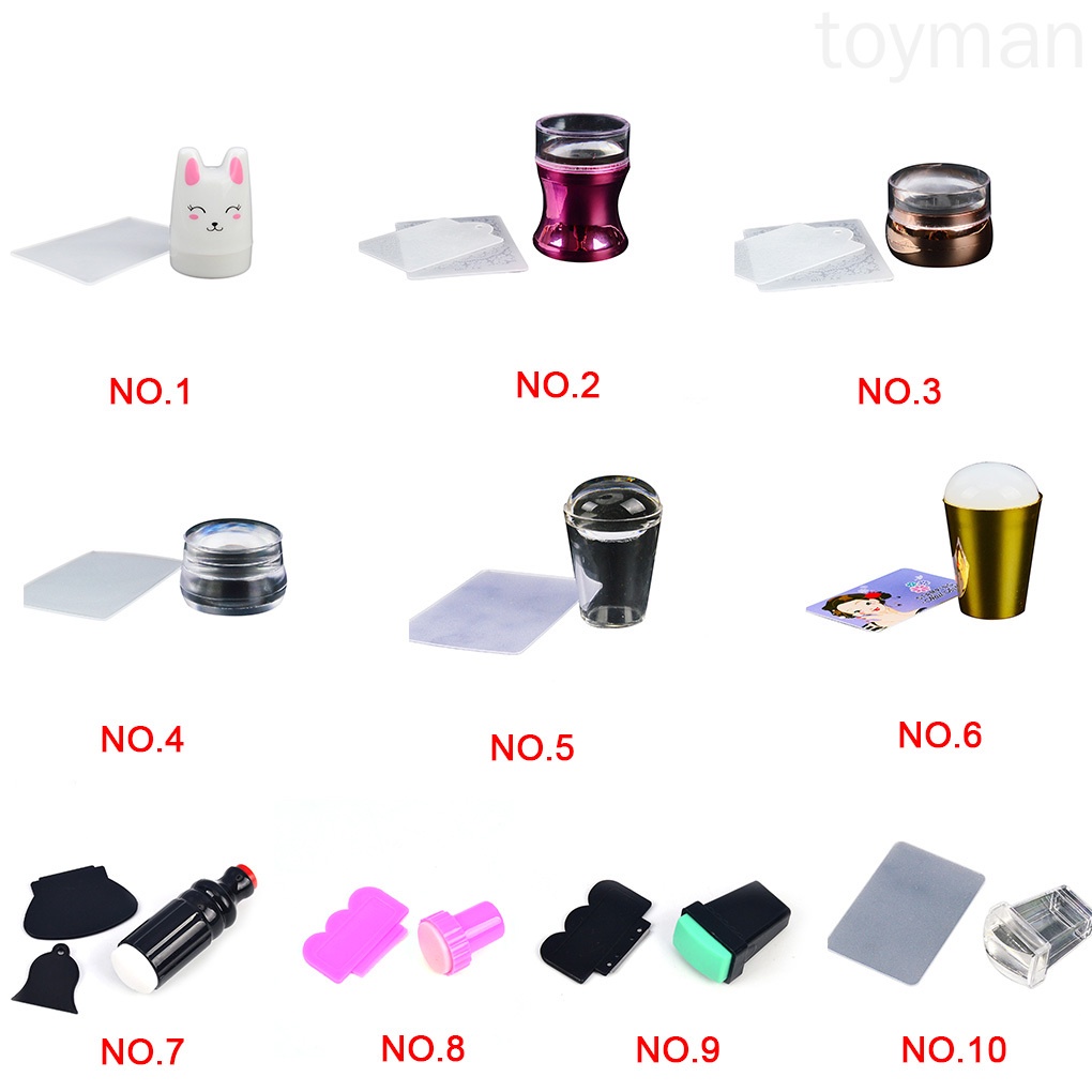 [Hàng mới về] Bộ dụng cụ đóng dấu họa tiết trang trí móng tay thuận tiện chất lượng cao