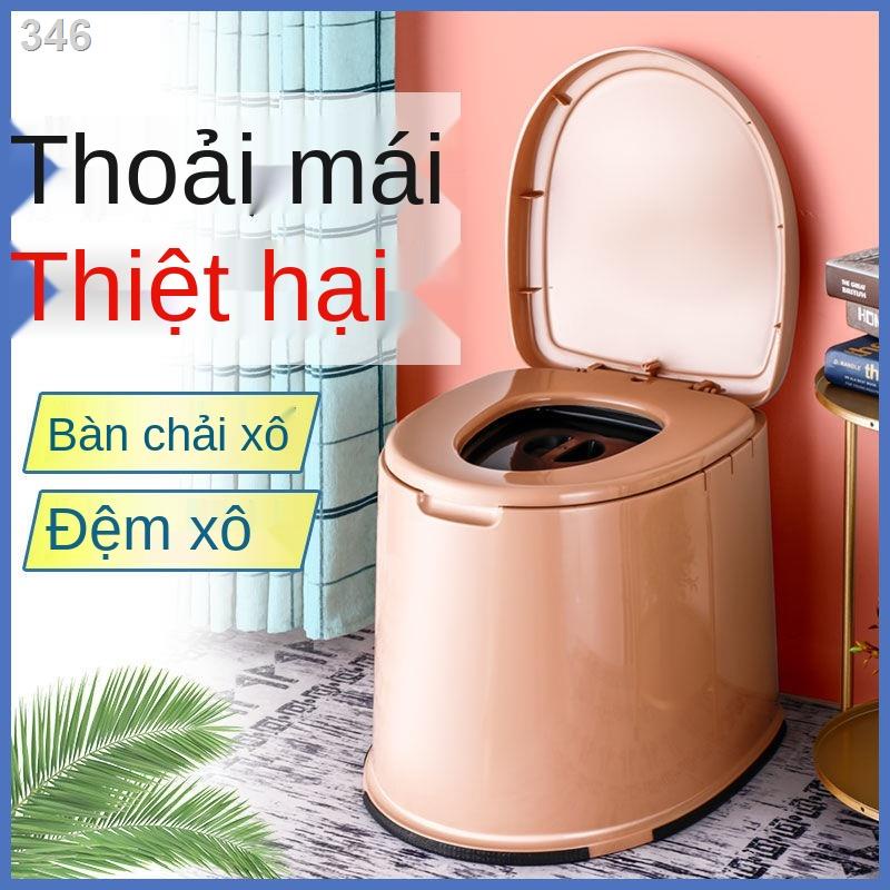 【2021】Phụ nữ có thai nhà vệ sinh người già ngồi xổm di động ghế trong nhựa bồn cầu lớn tiểu