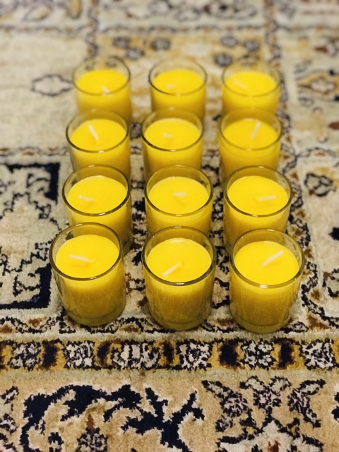 Đèn bơ cúng Phật JVALA - Tinh Tấn (ly nến bơ cao cấp hộp 12 cái)