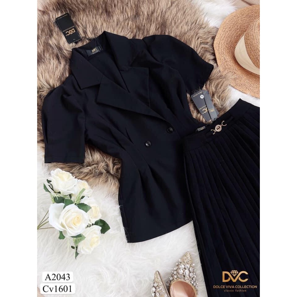 SÉT ÁO PEPLUM + CHÂN VÁY XẾP LY HÀNG THIẾT KẾ DOLCE VIVA COLLECTION | BigBuy360 - bigbuy360.vn