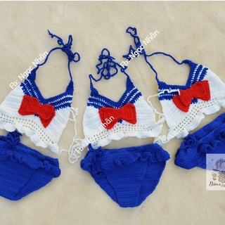 Set Bikini Hoạ Tiết Siêu Dễ Thương Cho Bé