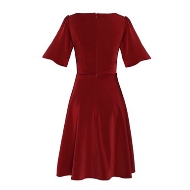 Đầm nhung nữ thiết kế tay lỡ Bigsize DABS36 Dành cho các nàng mũm mĩm 55-95kg | BigBuy360 - bigbuy360.vn