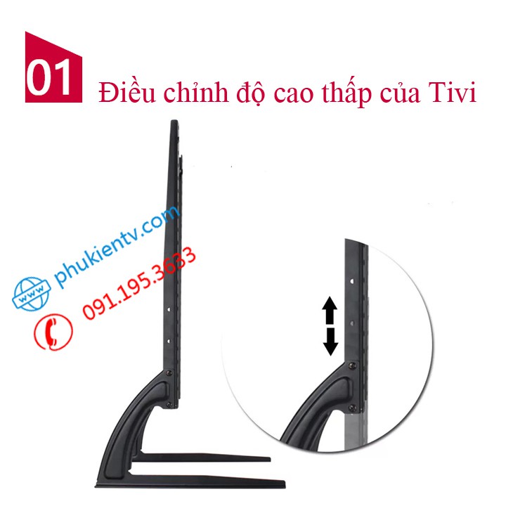 [Rẻ nhất Việt Nam] Chân đế tivi đa năng 24 - 40 inch - Chân Tivi để bàn lắp đặt mọi loại tivi