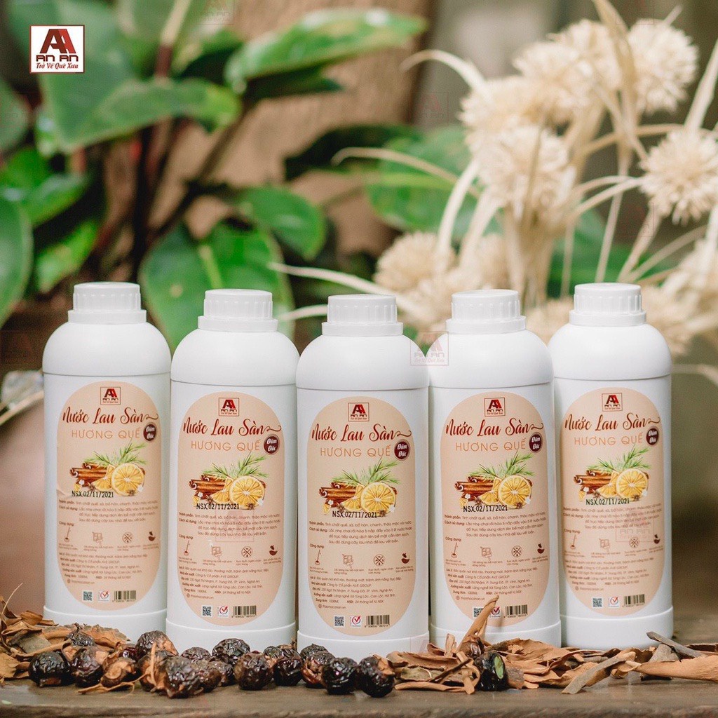 Nước lau sàn quế đậm đặc An An dung tích 1 lít nước lau nhà hữu cơ an toàn tuyệt đối
