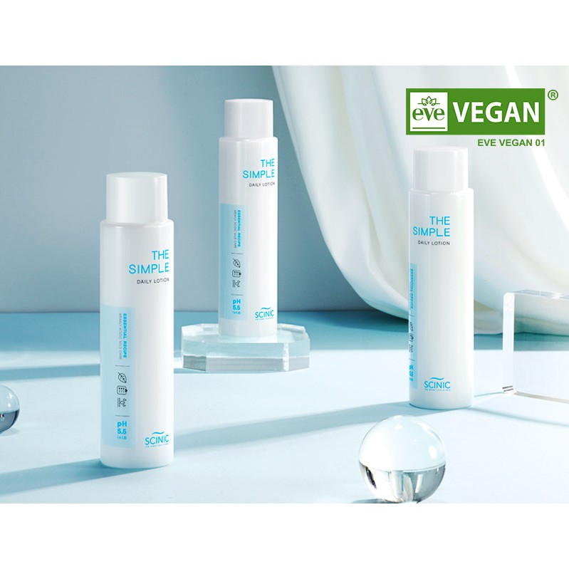Lotion dưỡng da hàng ngày SCINIC The Simple 145ml