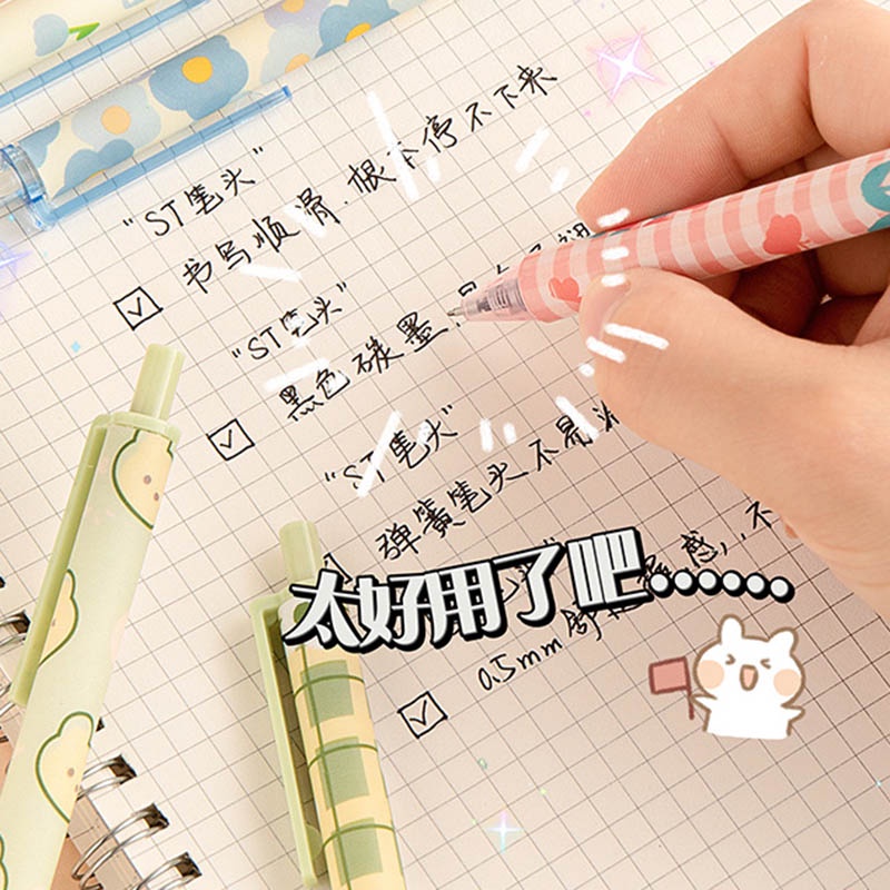 Set 4 Bút Mực Nước Mực Đen Ngòi 0.5mm