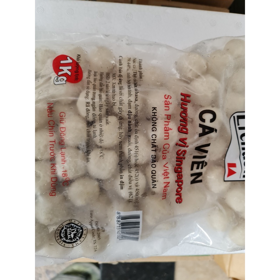 [Gói 1 Kg] CÁ VIÊN [VN] LICHUAN Fish Ball (halal) (nw5)
