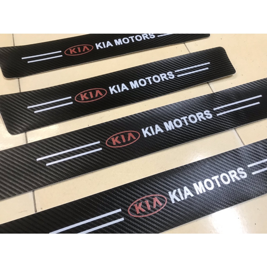 Nẹp Dán Vân Carbon Chống Trầy Xước Bậc Cửa, Bậc Cốp Xe Kia K3, Sorento, Sonet, Morning, Cerato, Sportage, Rio, Seltos