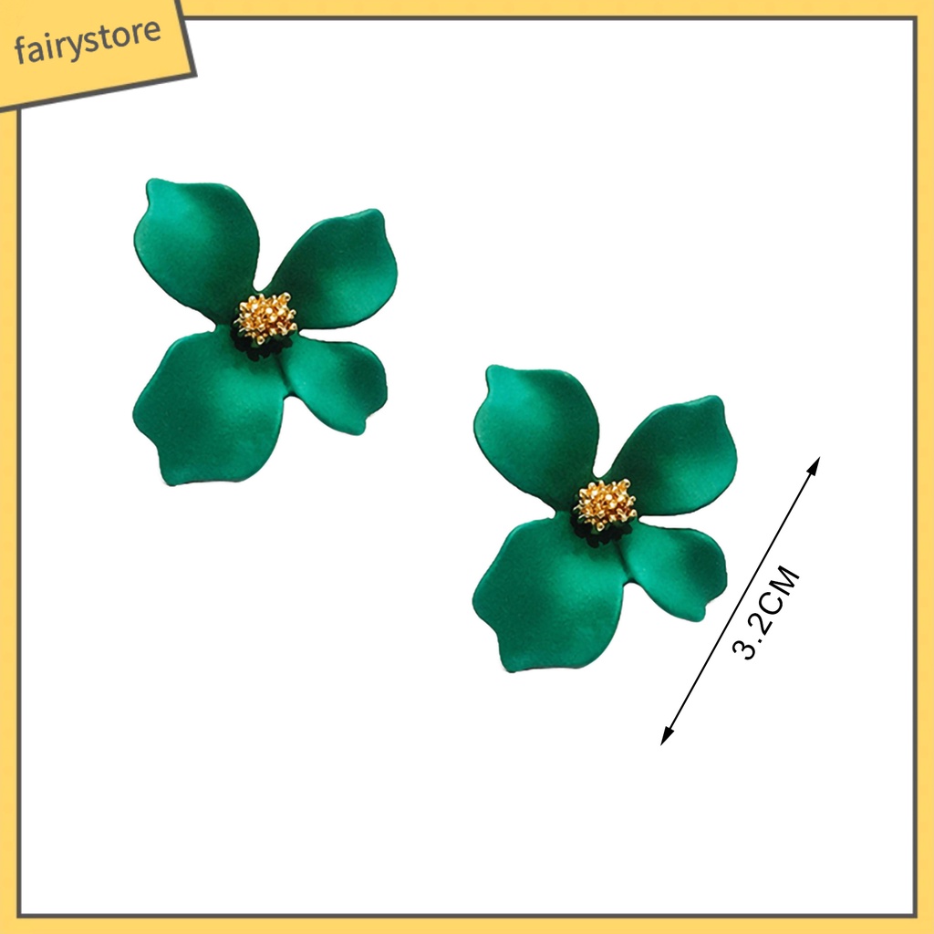 Set 2 khuyên tai hình bông hoa xinh xắn thời dễ thương cho nữ