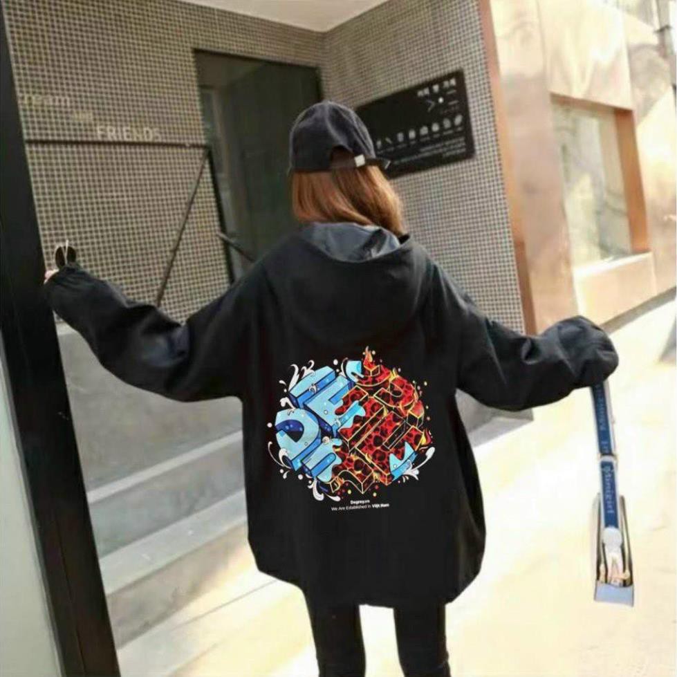 Áo khoác dù  DEGREY nam nữ form rộng Unisex 2 lớp Chống Nắng cực ngầu KMG