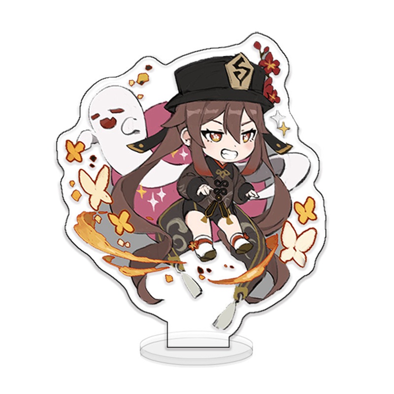 Mô hình nhân vật hoạt hình anime Genshin bằng acrylic có giá đỡ để bàn trang trí