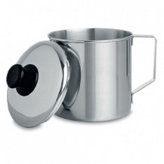 Cốc inox có nắp dậy size 8cm