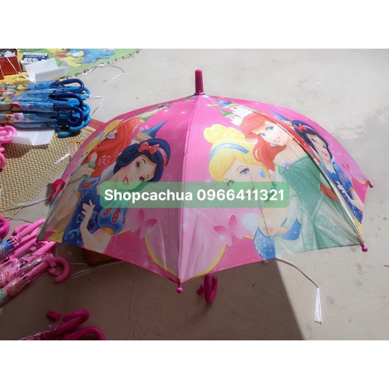 [ Loại To 93cm ] Ô Dù Che Nắng Mưa Cho Bé Hàng Loại 1, Ô Che  Mưa Siêu Nhân Elsa Hello Kitty