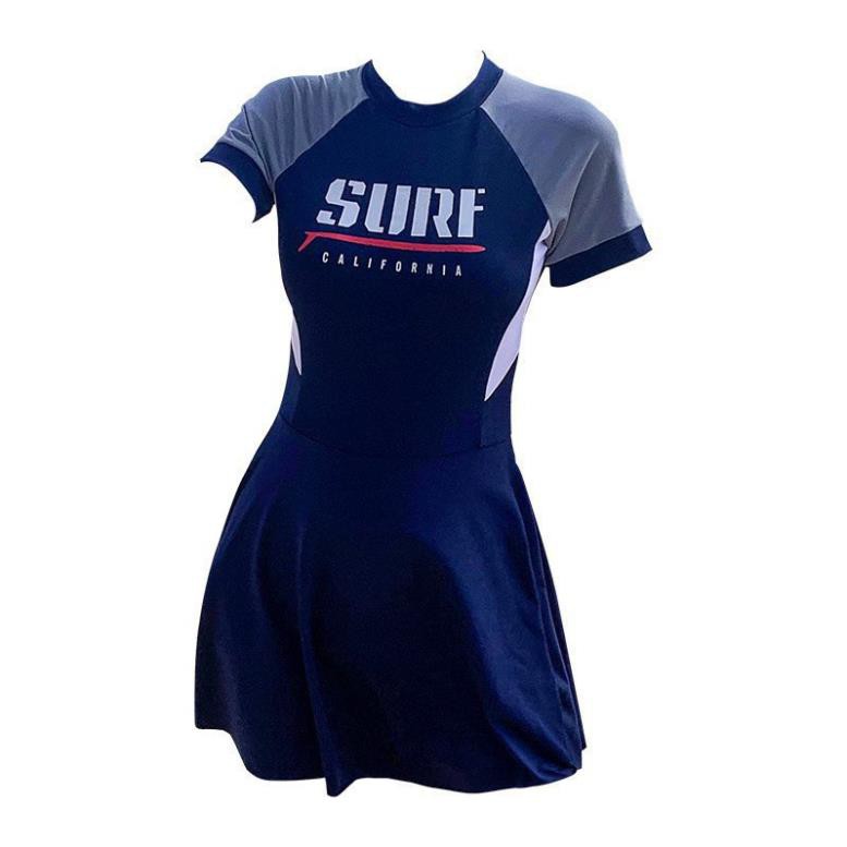 Bộ Đồ Bơi Nữ Một Mảnh, Tay Ngắn, Quần Váy Có Quần Boxer Bên Trong, An Toàn, Kín Đáo, Dễ Thương | BigBuy360 - bigbuy360.vn