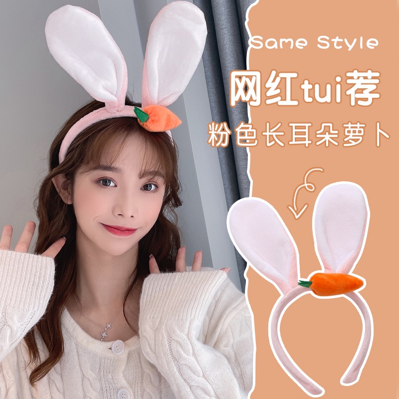 Băng đô lông vải nhung mềm mại hình hoạt hình dễ thương cho nữ